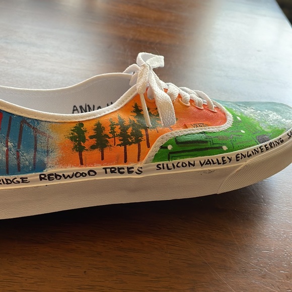 NEW custom painted Authentic Vans California theme - Picture 9 of 12